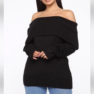 if i kissed you, over sized sweater from fashion nova